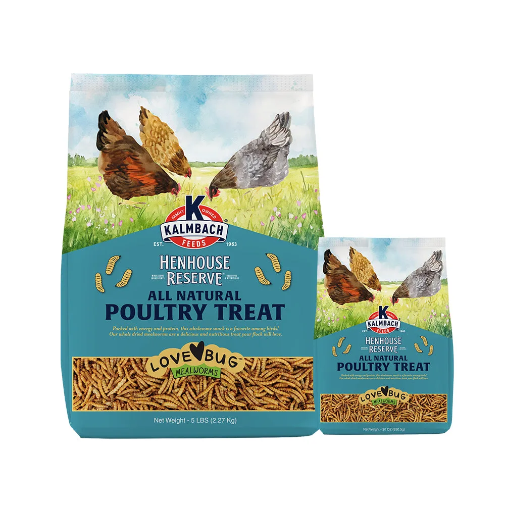Kalmbach Feeds Henhouse Reserve Love Bug Mealworm Treats