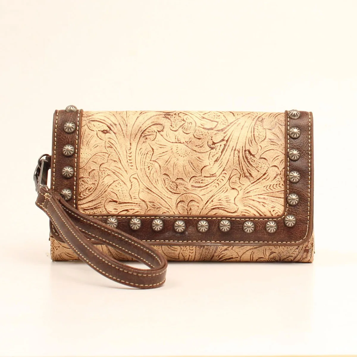 Blazin Roxx Women's Floral Embossed Clutch Wallet - Lydia Collection