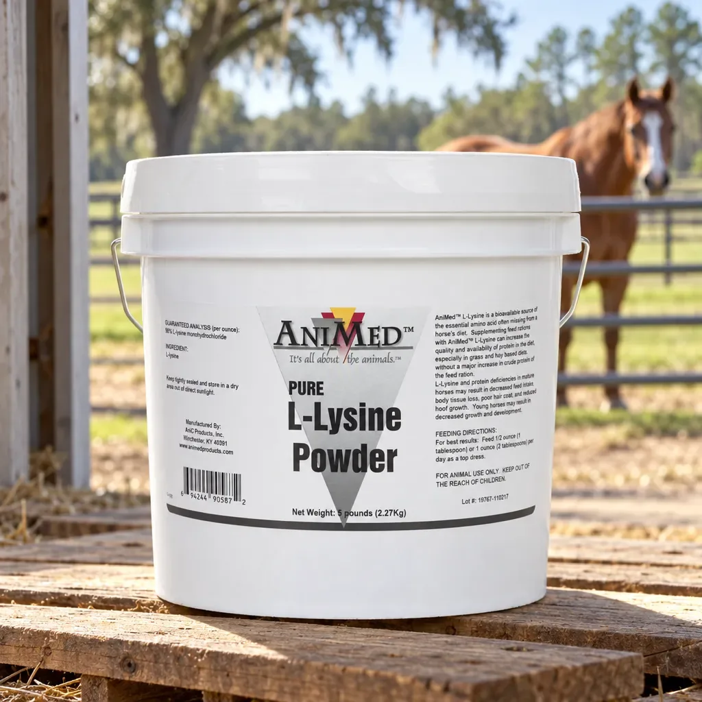 AniMed Pure L-Lysine Powder, 5 lb, rural Northwest Florida