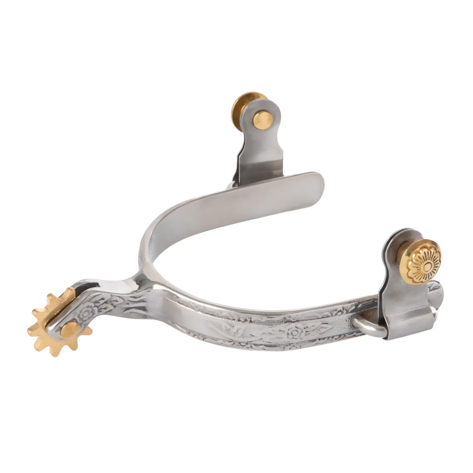 Weaver Leather Ladies' Roping Spur with Engraved Band, 1-1/4" Shank