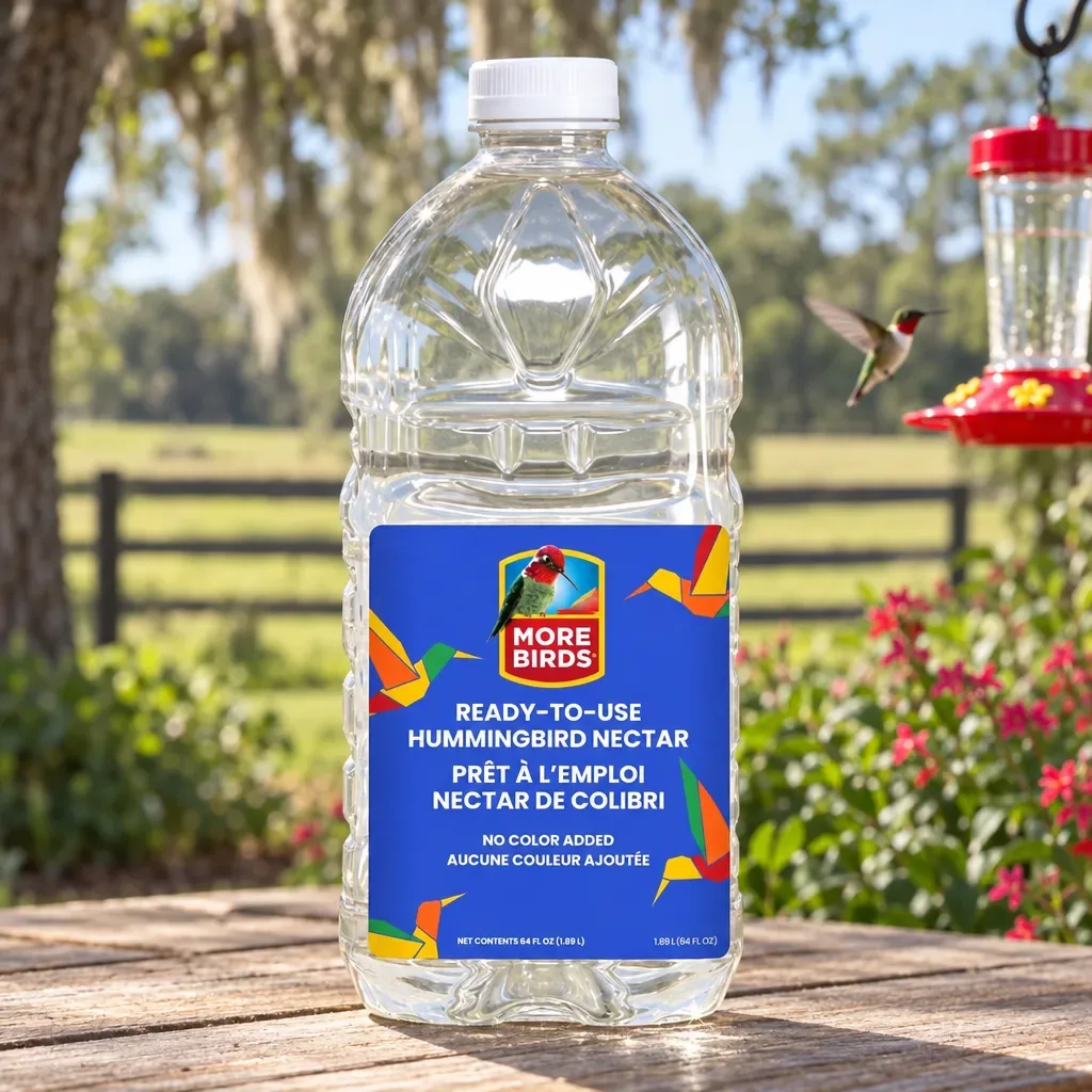 More Birds More Birds Clear Ready-to-Use Hummingbird Nectar, 64 fl oz, rural Northwest Florida