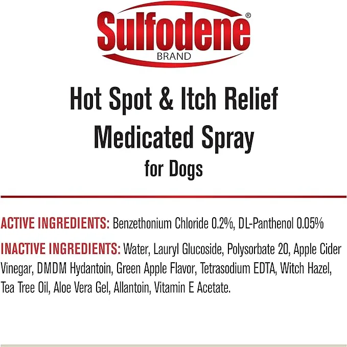 Sulfodene Hot Spot & Itch Relief Medicated Spray for Dogs