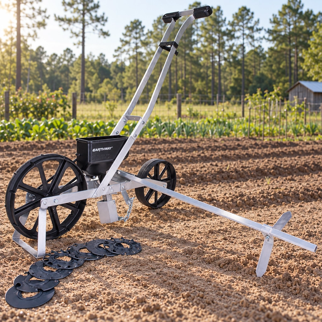 EarthWay Precision Garden Seeder in rural Northwest Florida