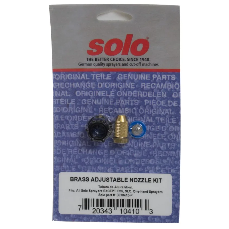 Solo Brass Adjustable Nozzle Kit