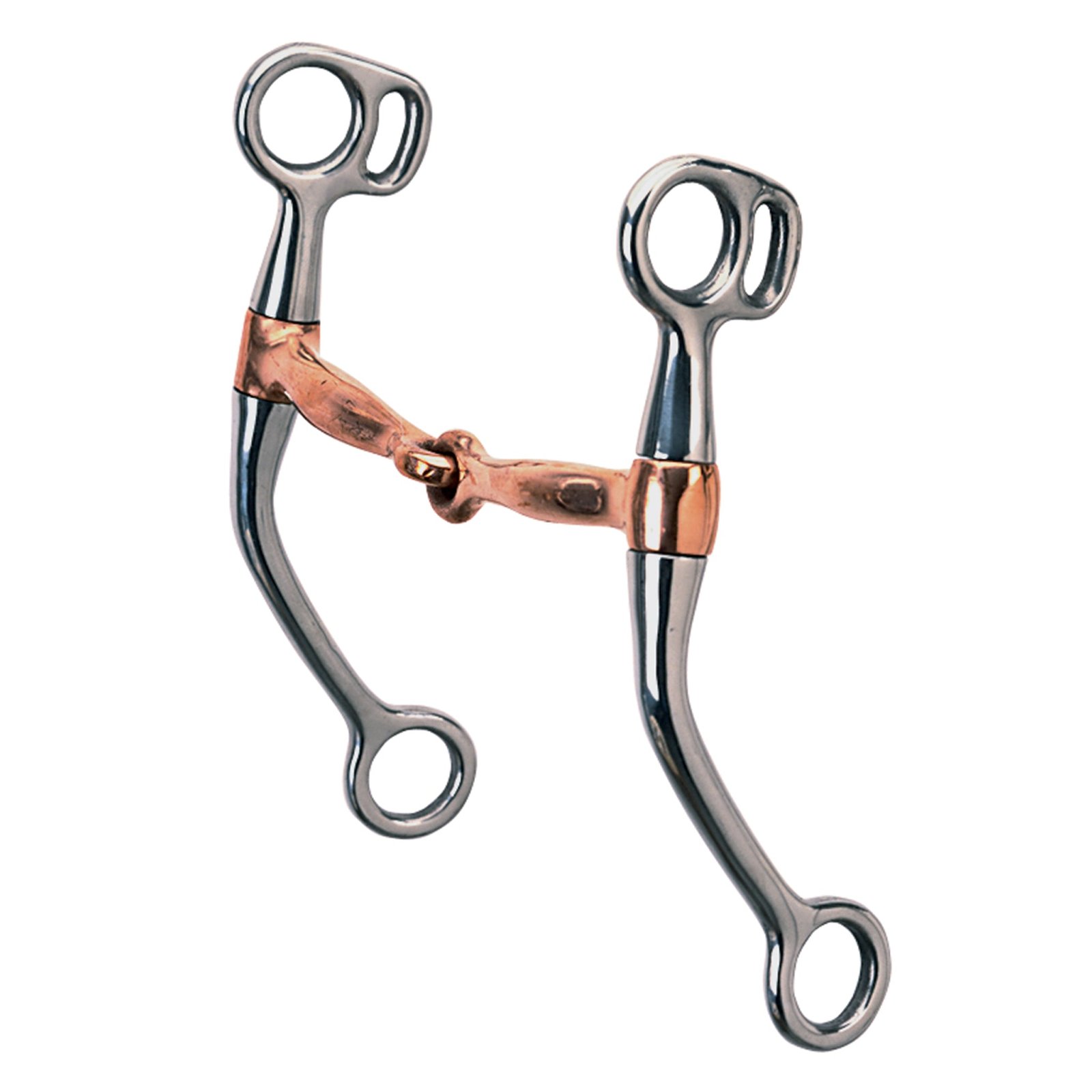Weaver Equine Tom Thumb Bit, 5-inch Copper-Plated Mouth