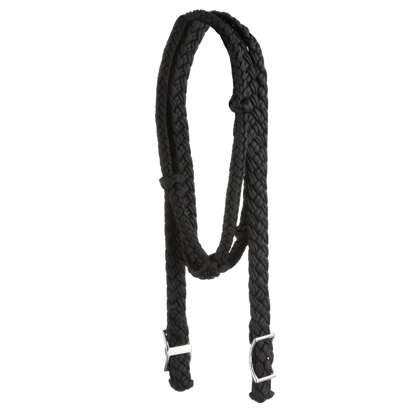 Weaver Leather Braided Nylon Barrel Reins in black