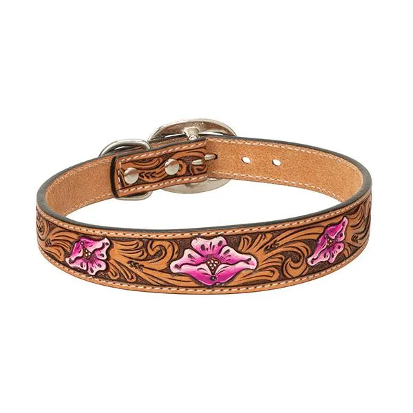 Weaver Leather Pink Floral Collar