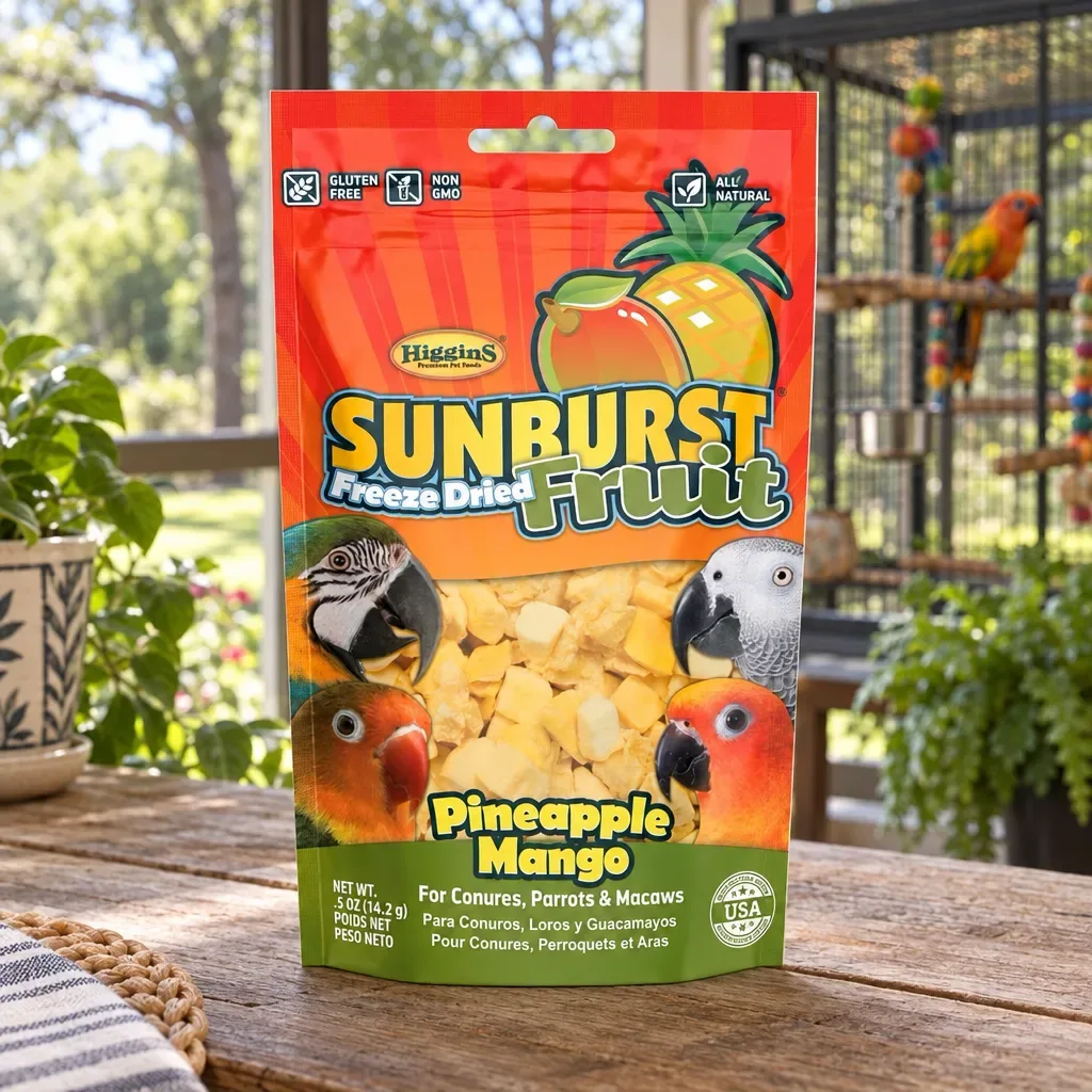 Higgins Sunburst Freeze-Dried Fruit, Pineapple & Mango, 0.5 oz, rural Northwest Florida